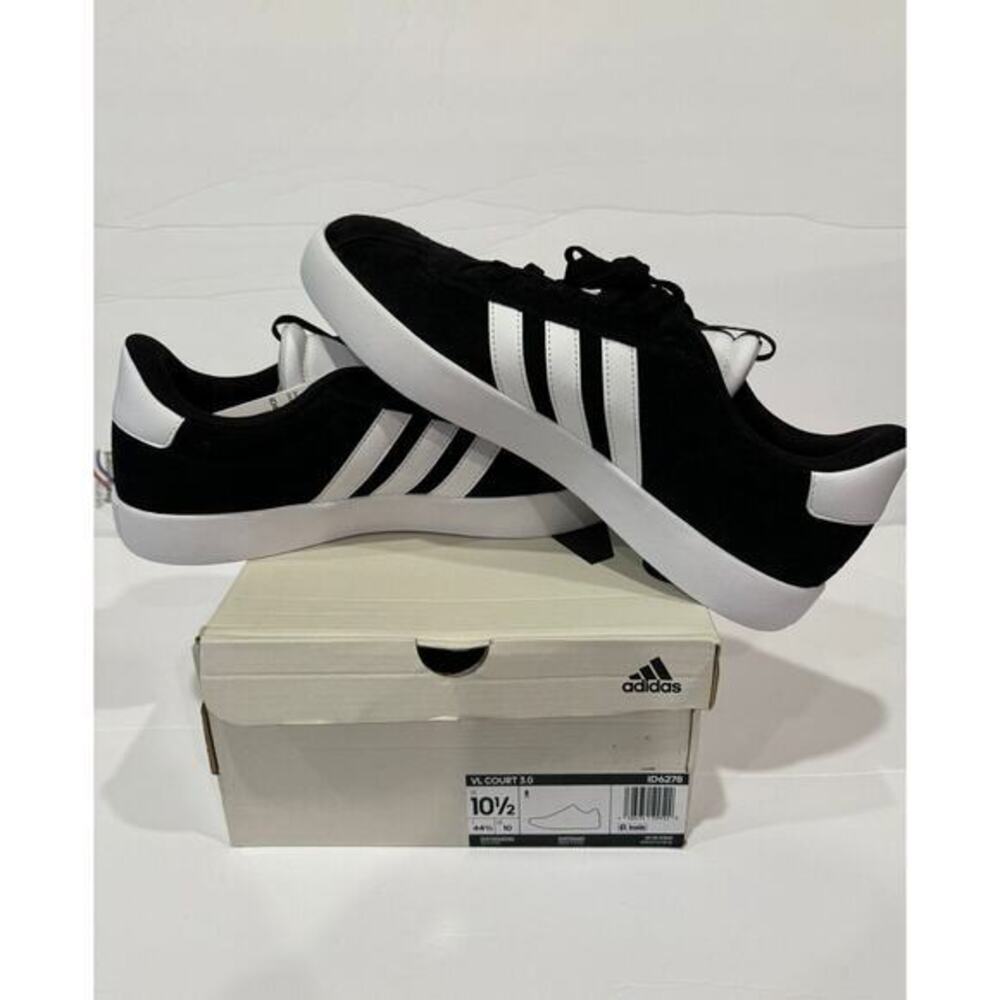 Adidas Size 10.5 / VL Court 3.0‎ / Black & White